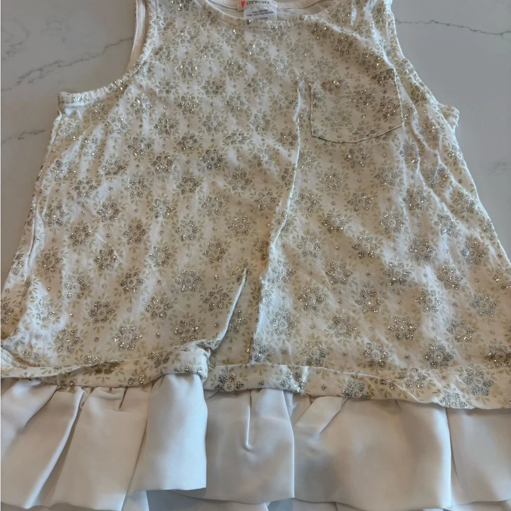 Crewcuts Sparkling Beige Sleeveless Blouse